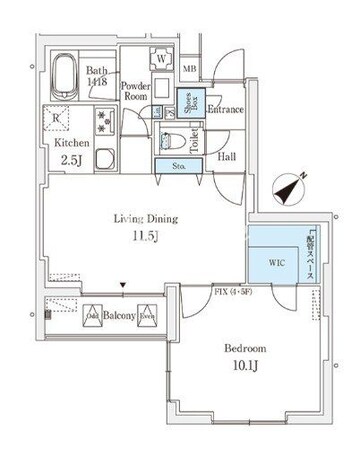 ロイジェント銀座の物件間取画像